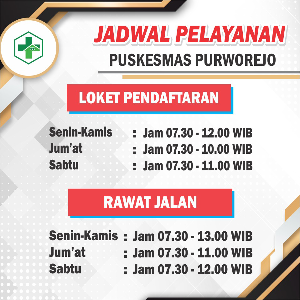 Jadwal Pelayanan Puskesmas Purworejo